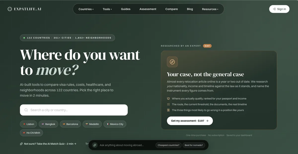 ExpatLife.Ai, an AI relocation assistant